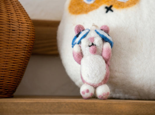 Slacking Off Pink Cat