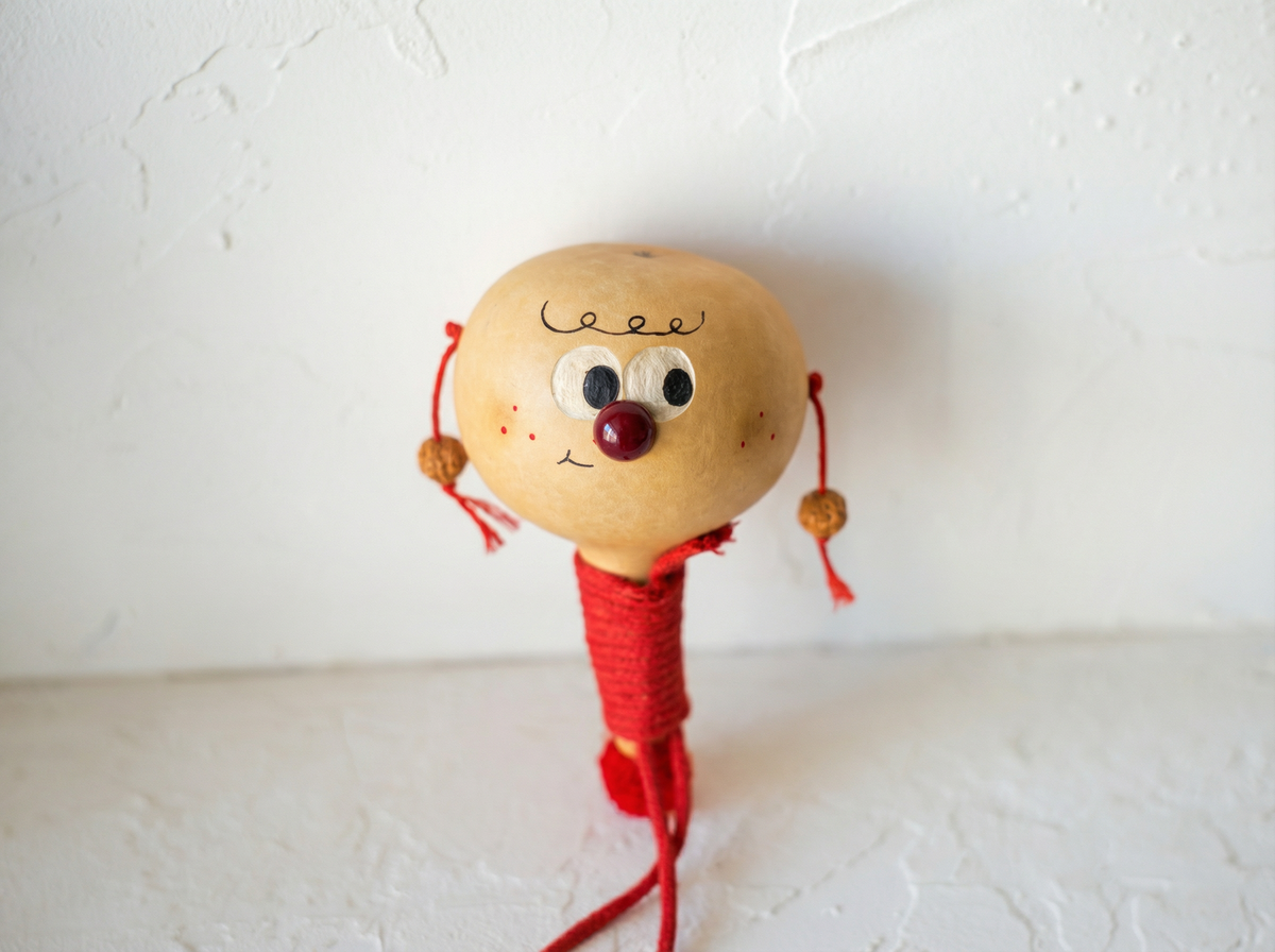 A smiling maraca