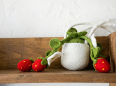 Potted Strawberry Charm