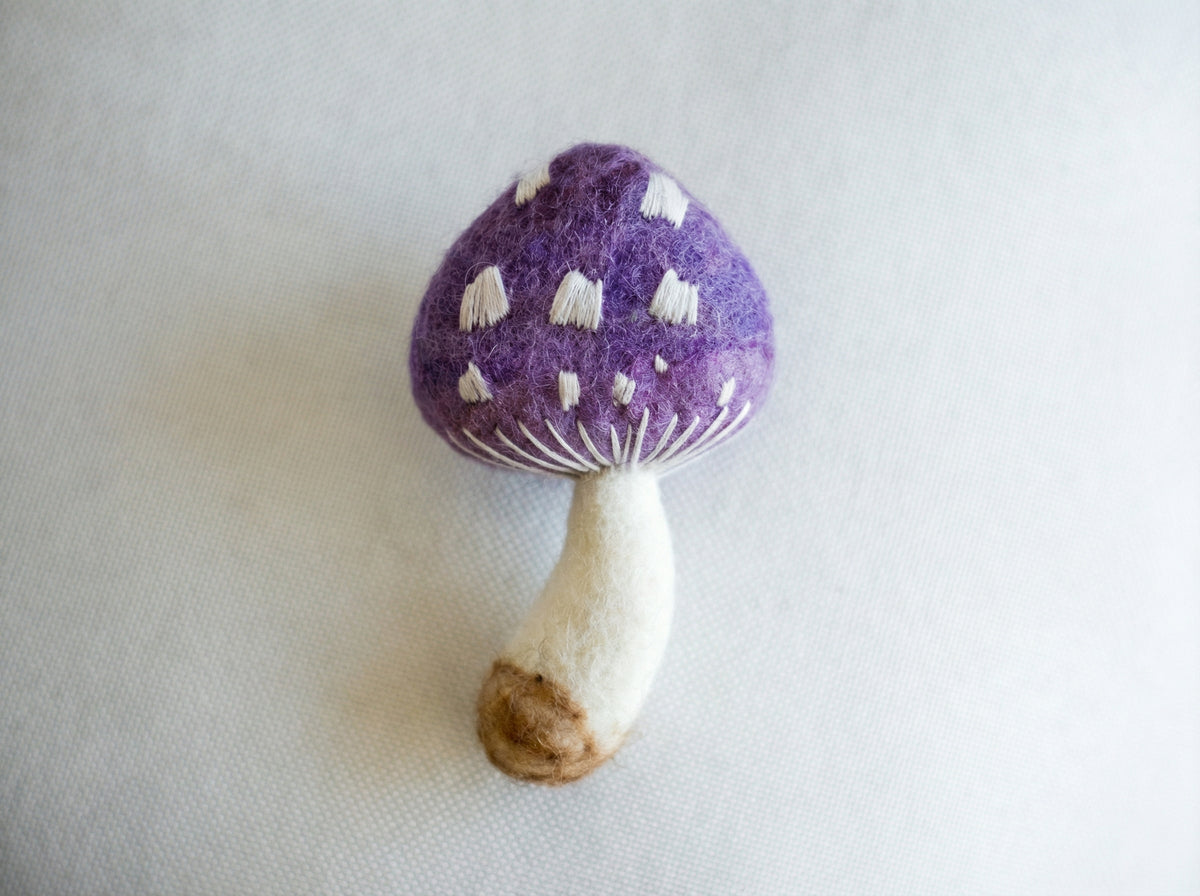 Mixed Color Fairy Tale Mushroom Brooch